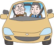 講師と共に運転します
