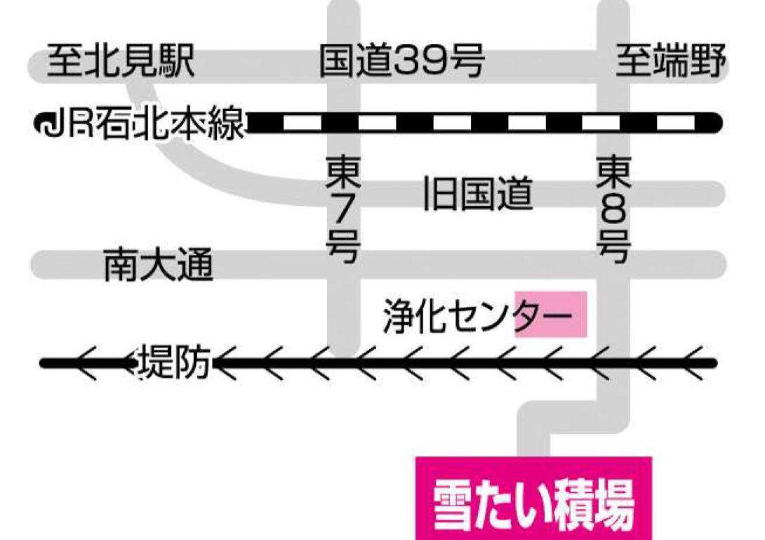 春光町常呂川左岸河川敷