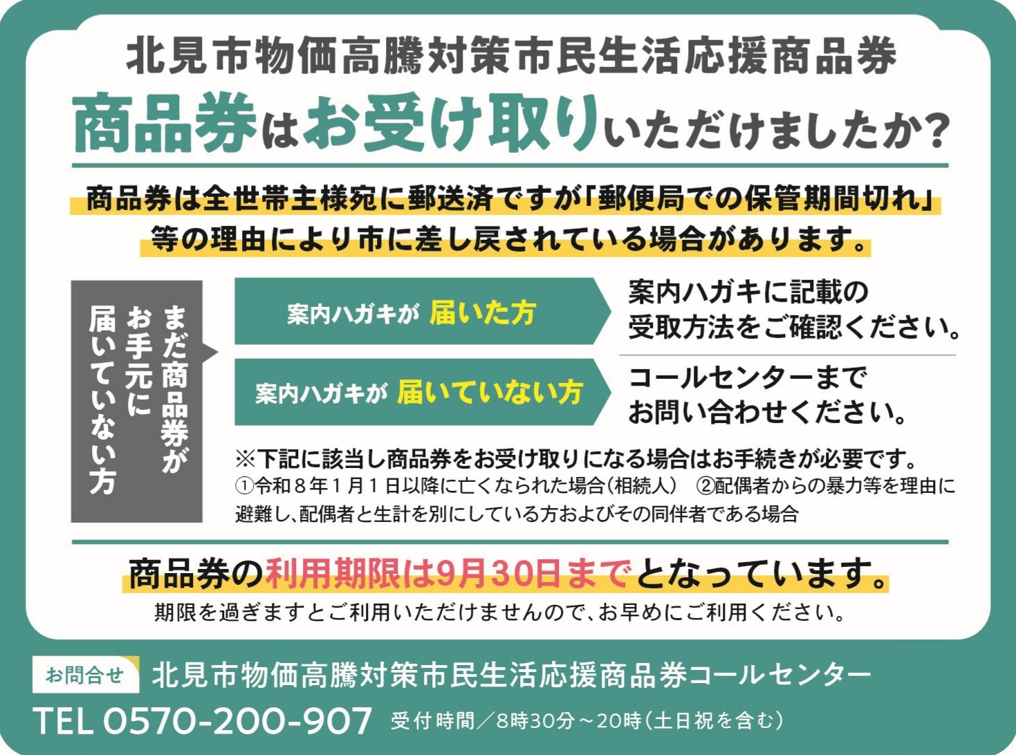市民生活応援商品券について